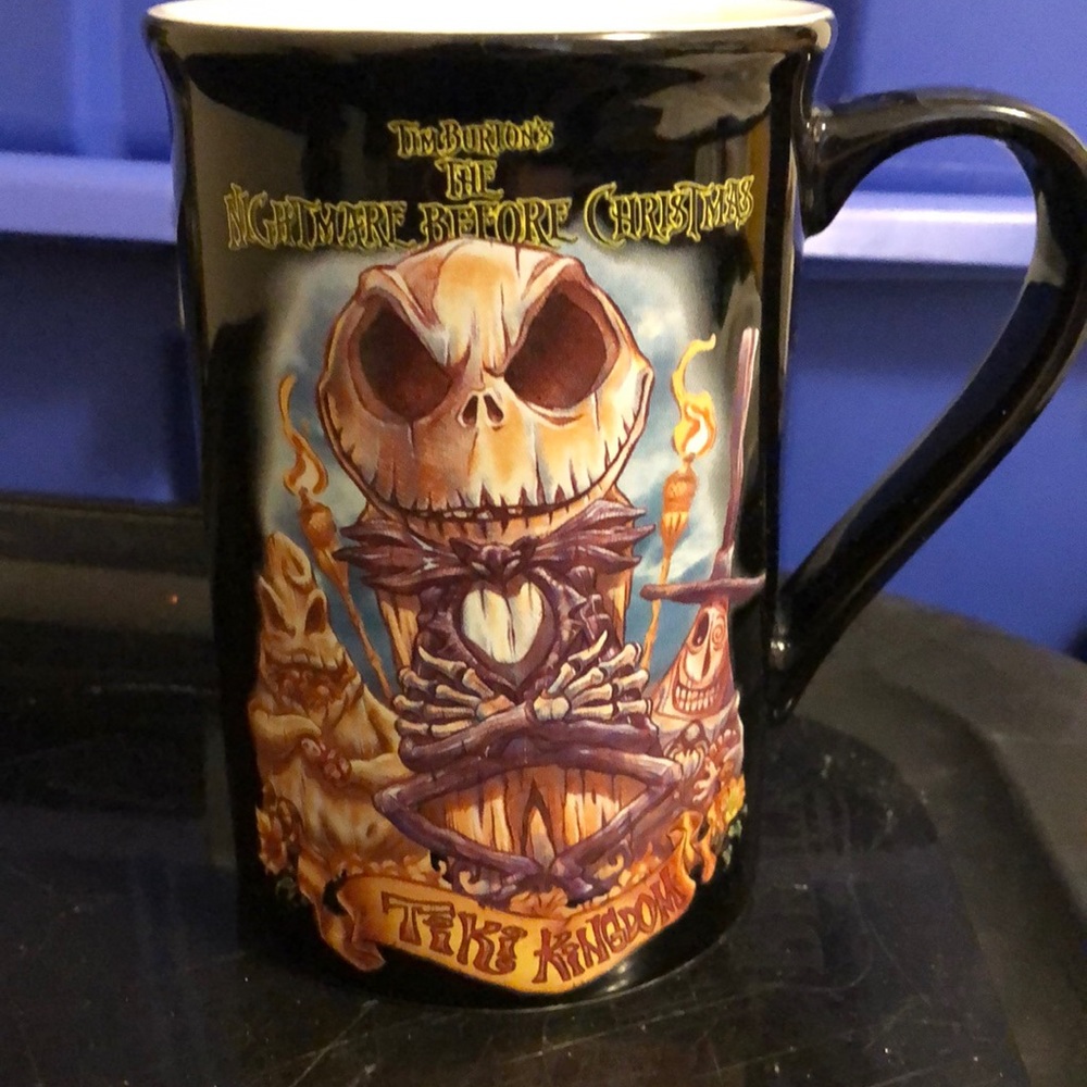 Jack and Sally Tiki kingdom mugs